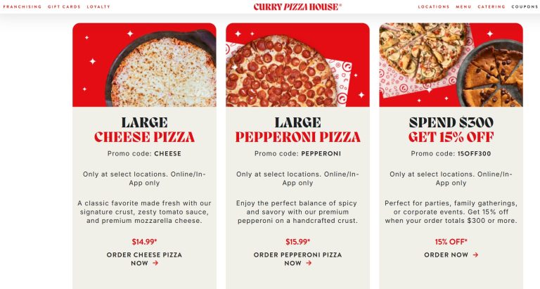 EG Curry Pizza House Coupons 768x411